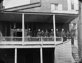 Union Soldiers at Signal Corps HQ Washington DC 1865 - 8x10 US Civil War Photo - £6.80 GBP