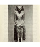 1942 Egypt Queen Hatshepsut Statue Historical Print Antique Ephemera 8 x 5  - $19.99