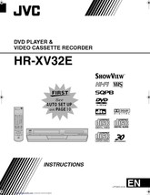 JVC HR-XV32E VCR Owners Instruction Manual Reprint - $22.24