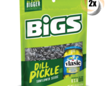 2x Bigs Vlasic Dill Pickle Sunflower Seed Bags 5.35oz Do Flavor Bigger! - $17.34