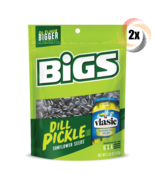 2x Bigs Vlasic Dill Pickle Sunflower Seed Bags 5.35oz Do Flavor Bigger! - £13.70 GBP