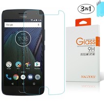 [3x] Nacodex For Motorola Moto G5 Plus 2017 Tempered Glass Screen Protector - £10.19 GBP