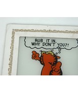 Vintage Garfield Rub it in Why Dont you&quot; 6 x 6 Mirror Tile - $24.38 CAD