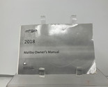 2018 Chevy Malibu Owners Manual Handbook OEM H04B43011 - £35.38 GBP