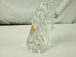 Lenox Fine Crystal Man &amp; Woman with gold highlight - £18.32 GBP