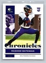 Rashod Bateman #8 2021 Panini Chronicles Baltimore Ravens RC - £1.33 GBP