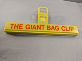 Vintage Giant Chip Clip Snack Clip Plastic Bag Sealer 8&quot; wide - $8.90