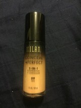 Milani Conceal + Perfect 2-in-1 Foundation + Concealer #09 Tan Lot Of 2 ... - £8.24 GBP