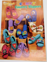Needlecraft Shop Crochet 951606 Comfy Country Slippers To Crochet, New - $5.93