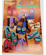 Needlecraft Shop Crochet 951606 Comfy Country Slippers To Crochet, New - £4.66 GBP