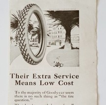 1917 Goodyear Tires Advertisement Extra Service Low Cost Palm Trees LGADYC4 - £15.45 GBP