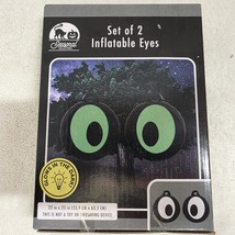 Set Of 2 Large Inflatable Glow In The Dark Eyes Halloween Seasonal Colle... - $295.92 MXN