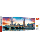 Panorama 500 Piece Jigsaw Puzzle Big Ben Westminster Sunset - $25.07