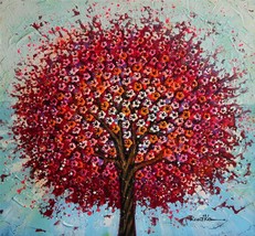Tanya Rudka Hand Signed Original Acrylic on Canvas Natural Tree Art-
sho... - £737.79 GBP