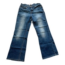 LEVI&#39;S 512 JEANS Womens 12M Blue Denim Perfectly Slimming Bootcut - $258.38 MXN