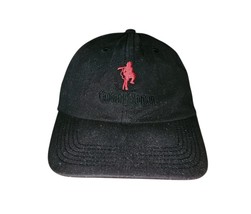 Captain Morgan Rum Adjustable Cap Hat Embroidered Black Promo OSFM - $8.55