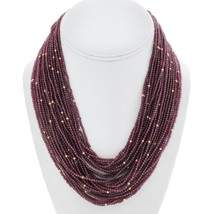 14K Gold Beads Amethyst 31 Strand Necklace, High Quality Jewelry, 20&quot; Long, 161g - £1,034.45 GBP