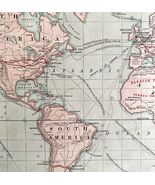 1879 Trade Route Map Nautical Caravan Victorian Geography 1st Edition DWAA9 - $2,375.98 MXN