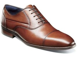 Stacy Adams Kallum Cap Toe Oxford Men&#39;s Shoes Cognac 25568-221 - £80.36 GBP