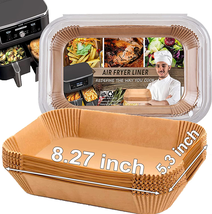 Air Fryer Liner Rectangular for Ninja Foodi Dual Basket 8QT 10QT, Bella ... - $17.65