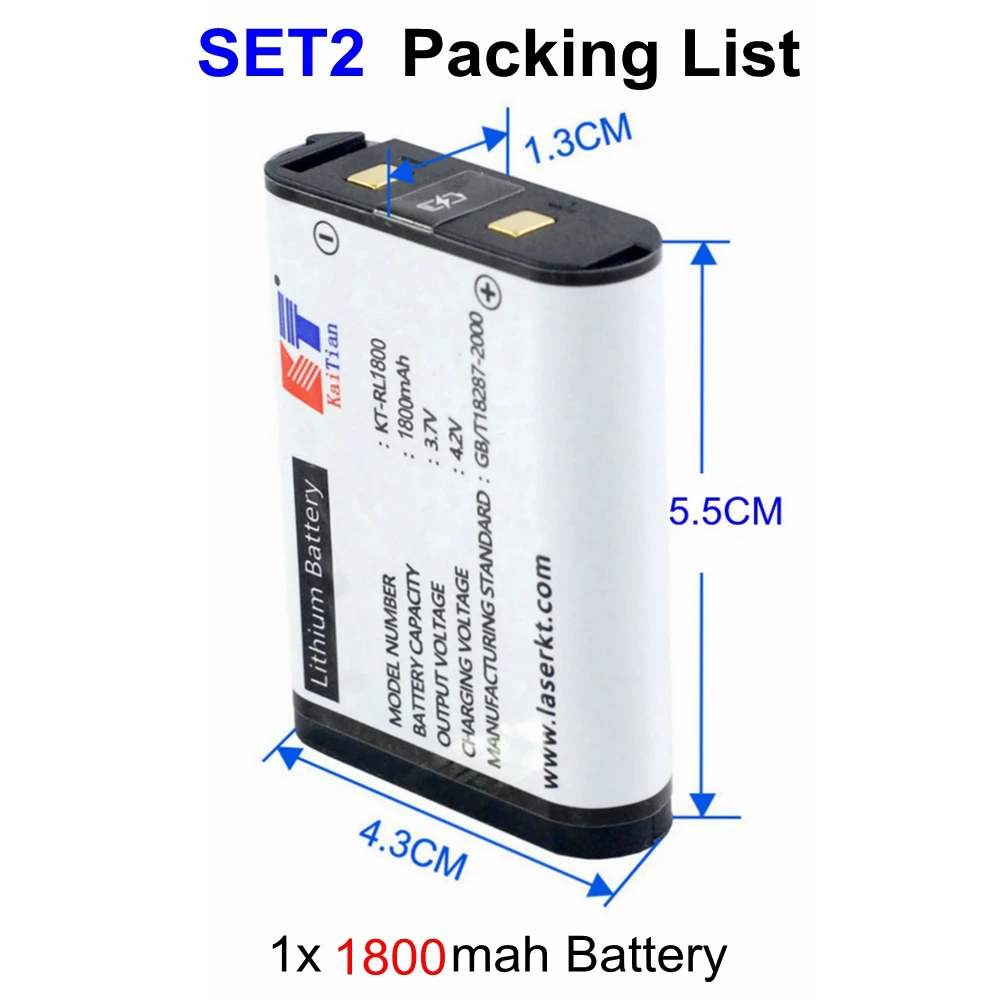KaiTian Laser Battery Rechargeable Lithium for Self-Leveling Green/Red L... - $5,008.55 MXN