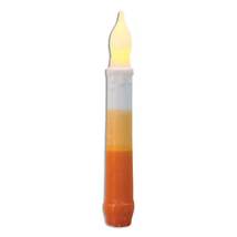 Candy Corn Timer Taper Candle 6.5&quot; Halloween Country Harvest Fall Crafts #SPG98 - £17.53 GBP