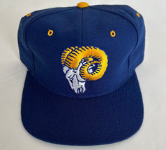 Vintage New Era Los Angeles LA Rams Fitted Hat EUC Wool Blend ~1989-1993 - £39.32 GBP