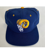 Vintage New Era Los Angeles LA Rams Fitted Hat EUC Wool Blend ~1989-1993 - £39.31 GBP