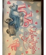 Valentine&#39;s Day Doormat Love Heart Tree Entrance Mat Pink Red Romantic L... - €24,54 EUR