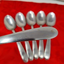 Set Of 6 Soup Table Spoons Hampton Silversmiths Satin Stainless Conciert... - $16.98