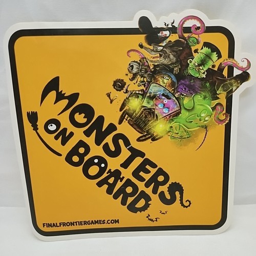 Monsters On Board Final Frontier Games Promotional Sticker 5&quot; X 5&quot; - $9.89