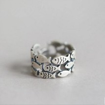 Hot New Fashion Animal 925 Sterling Silver Jewelry Cute Fish Creative Personalit - £7.25 GBP