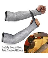 Safety Protective Arm Sleeve Garden Anti Cut Resistant Guard Armband Gloves - $16.23 CAD
