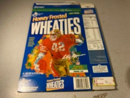 1998 Honey Frosted Wheaties Leroy Neiman Ronnie Lott NFL Football  Flat Box - $13.99