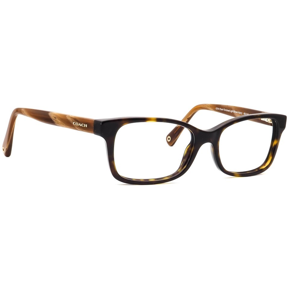 Coach Eyeglasses HC 6047 (Libby) 5204 Tortoise/Brown Dark Horn Square 49... - $59.99