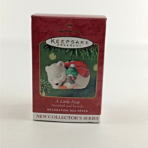 Hallmark Keepsake Ornament A Little Nap Snowball And Tuxedo Penguin Bear Vintage - £23.67 GBP