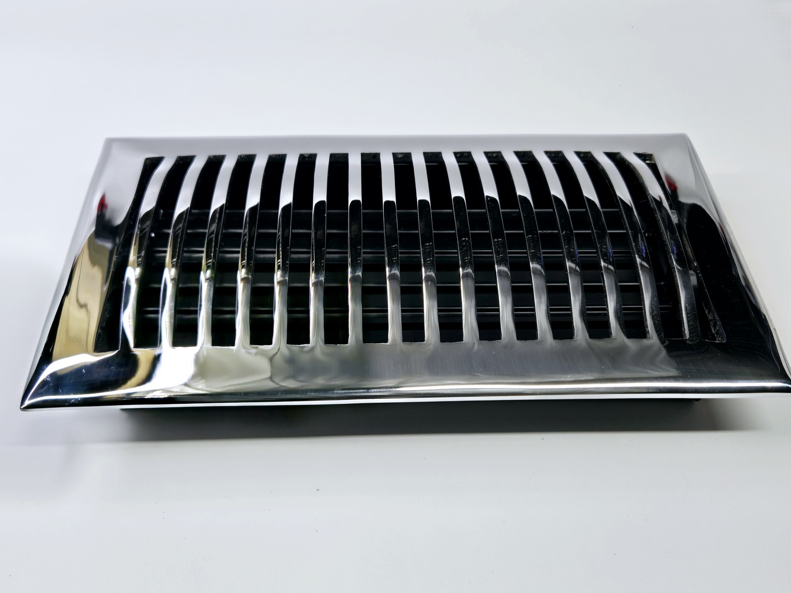 Signature Hardware 398528 6x12 Domed Brass Floor Register - Chrome - $39.90