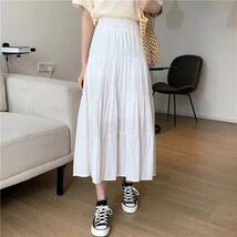 Spring Summer Women Chiffon Skirts Vintage High Long Cake A line Skirt  ... - $24.99