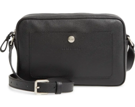 Longchamp Le Foulonne Rectangular Camera Leather Crossbody Bag~NIP~ Black - £285.92 GBP