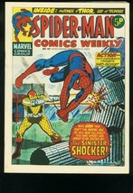 SPIDER-MAN Comics Weekly #40 1973-ROMITA-JACK KIRBY-BRITISH-SHOCKER Fn - £40.80 GBP