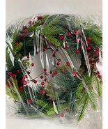 Christmas Wreath with Mixed Decorations Pre Lights (New) A19 - £23.59 GBP