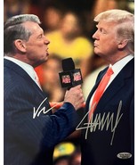 President Donald Trump and Vince McMahon signed photo with COA - $2,797.47 MXN