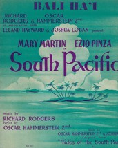 SOUTH PACIFIC 1949 BALI HA&#39;I Rodgers &amp; Hammerstein BROADWAY Musical Shee... - £11.72 GBP