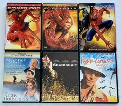 The Cider House Rules, Seabiscuit, Fear &amp; Loathing In Las Vegas &amp; Spiderman 1-3 - £13.27 GBP