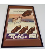 1942 Roblee Huskies Shoes Framed 11x17 ORIGINAL Vintage Advertising Poster - £54.36 GBP