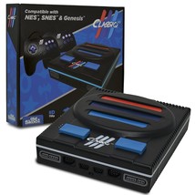 Old Skool Classiq 3 Hd 720P 3 In 1 Video Game System, Black, Plays Sega Genesis, - £92.12 GBP