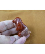 Y-DOG-CS-562 red tan Jasper COCKER SPANIEL dog gemstone stone figurine s... - £14.69 GBP