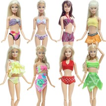 Handmade Swimsuit Bikini Dress Tops Skirt Outfit for Barbie Doll Accesso... - $10.70 CAD+