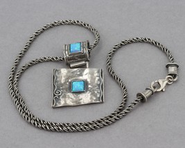 RARE Vintage Silpada Sterling Opal &quot;Attention And How To Get It&quot; Necklace N0951 - £78.46 GBP