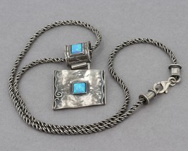 RARE Vintage Silpada Sterling Opal &quot;Attention And How To Get It&quot; Necklace N0951 - £78.55 GBP